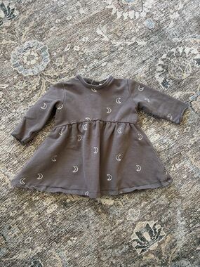 Quincy Mae embroidered moon dress size 6-12 months